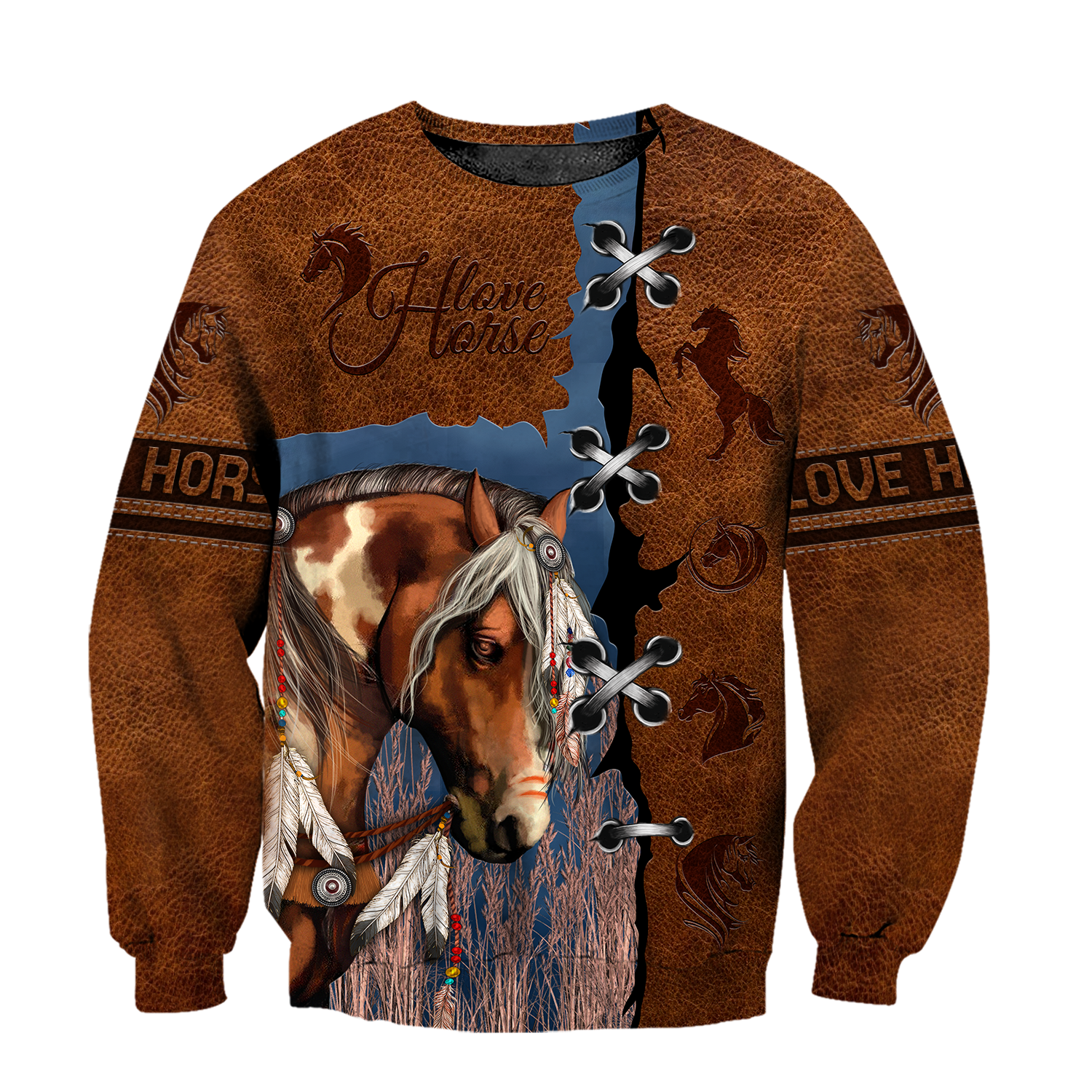 Brown Horse 3D All Over Printed Shirts TR1606201S-Apparel-TA-Sweatshirts-S-Vibe Cosy™