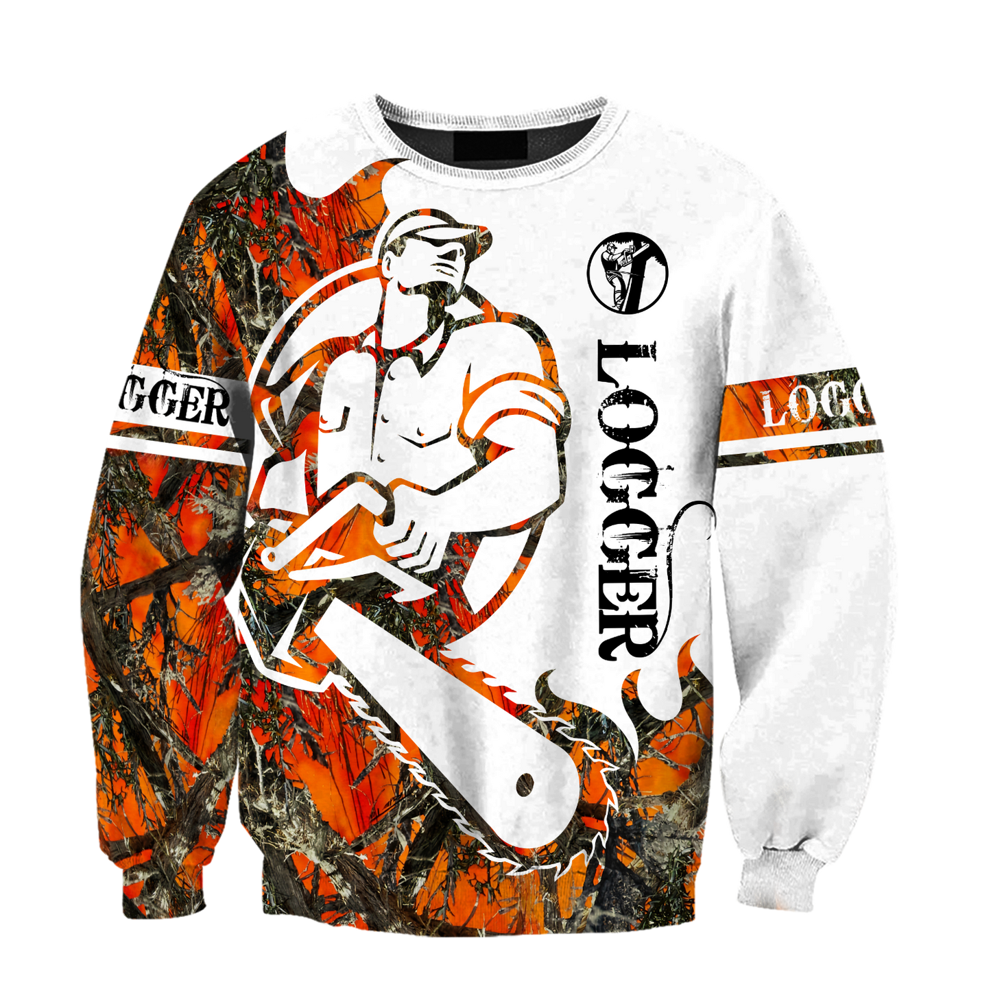 Logger Man Tattoo Orange Unisex Shirts TRST1010202