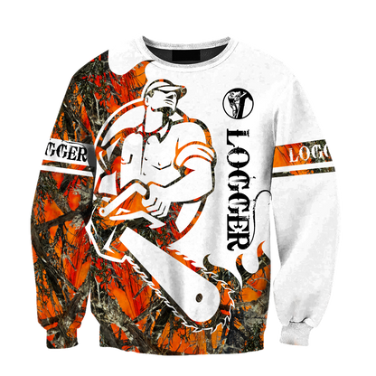 Logger Man Tattoo Orange Unisex Shirts TRST1010202