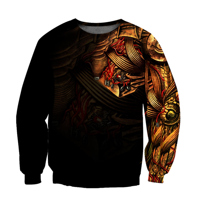 All Over Printed Steampunk Mechanic Tattoo Hoodie For Men and Women NTNST1014205