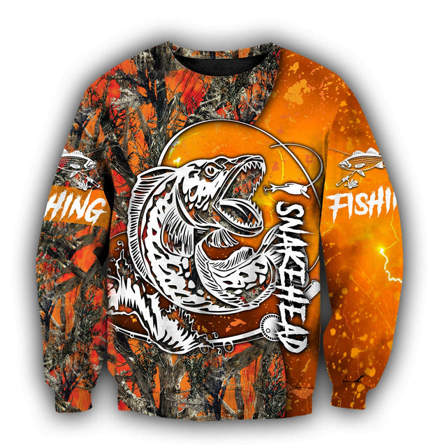 Snakehead Fishing Orange camo Women's Men's clothing TR2604203 - Amaze Style™-Apparel