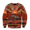 Aboriginal Australia Kangaroo running Lizard Art shirts for men and women TR2606205S