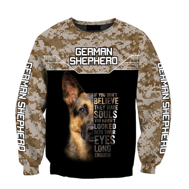 German Shepherd Camo Unisex Shirts TR2110206