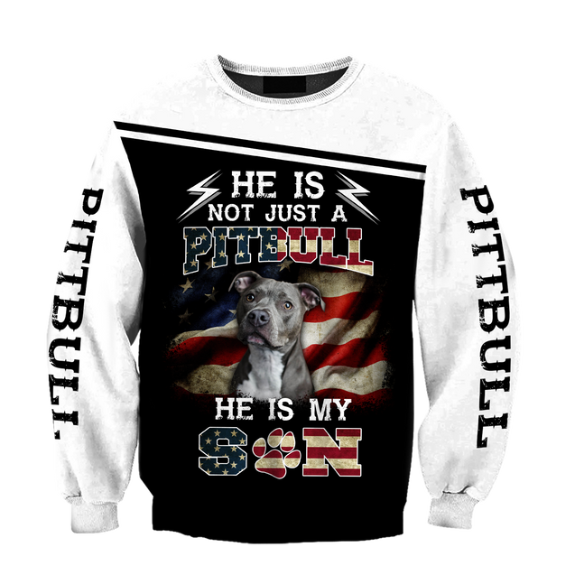 Premium Pit Bull Terrier He is My Son Unisex Shirts