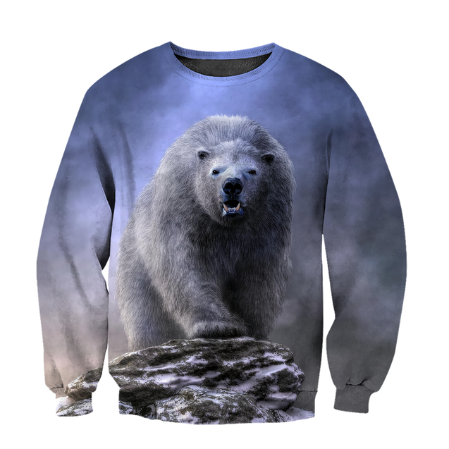 Love Polar Bear 3D all over printed shirts for men and women AZ111202 PL-Apparel-PL8386-sweatshirt-S-Vibe Cosy™