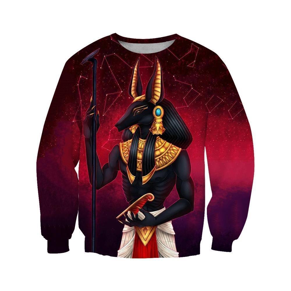 3D All Over Print Beautiful Anubis Hoodie HC3108-Apparel-Huyencass-Sweat Shirt-S-Vibe Cosy™