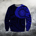 American Samoa In My Heart Polynesian Hoodie Blue PL-Apparel-PL8386-Sweat Shirt-S-Vibe Cosy™