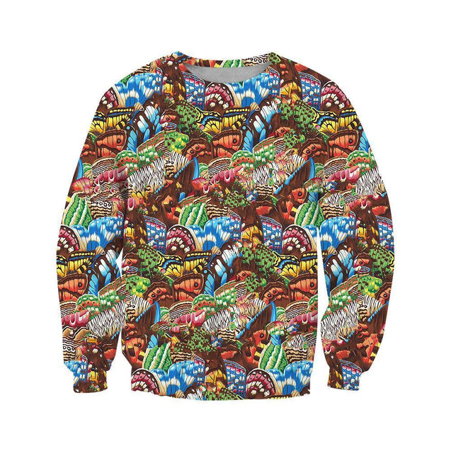 3D All Over Print Butterflies Art Hoodie-Apparel-Khanh Arts-Sweat Shirt-S-Vibe Cosy™