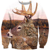 3D All Over Print Camo Deer Hunter Hoodie-Apparel-Phaethon-Sweatshirt-S-Vibe Cosy™