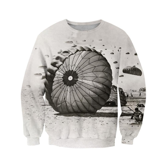 3D All Over Printed Paratrooper The Soldiers Shirts-Apparel-HP Arts-Sweatshirt-S-Vibe Cosy™