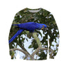 3D All Over Print Beautiful Blue Macaw Parrot Hoodie-Apparel-PHL-Sweat Shirt-S-Vibe Cosy™