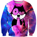 3D All Over Print Gato Felix Hoodie-Apparel-RoosterArt-Sweat Shirt-S-Vibe Cosy™