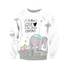 3D All Over Print Love Mother Elephant Hoodie-Apparel-Khanh Arts-Sweat Shirt-S-Vibe Cosy™