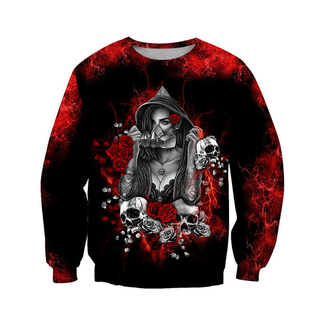 Tattoo girl is my love 3D all over printer shirts for man and women JJ251201-Apparel-PL8386-Sweat Shirt-S-Vibe Cosy™