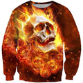 3D All Over Printing Skull Fire Hoodie-Apparel-Phaethon-Sweatshirt-S-Vibe Cosy™