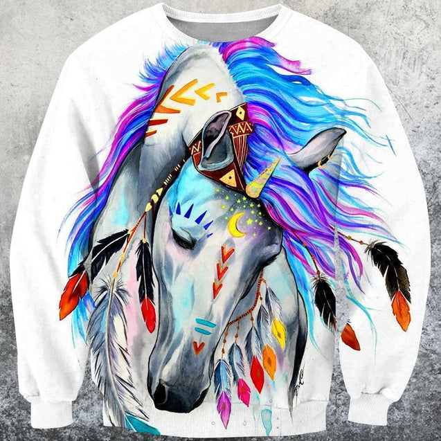 3D All Over Print Horse Art Beautiful Shirts-Apparel-Phaethon-Sweatshirt-S-Vibe Cosy™