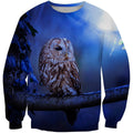 3D All Over Print Night Owl Shirts-Apparel-Phaethon-Sweatshirt-S-Vibe Cosy™