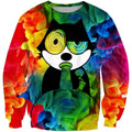 3D All Over Print Gato Felix 2 Hoodie-Apparel-RoosterArt-Sweat Shirt-S-Vibe Cosy™