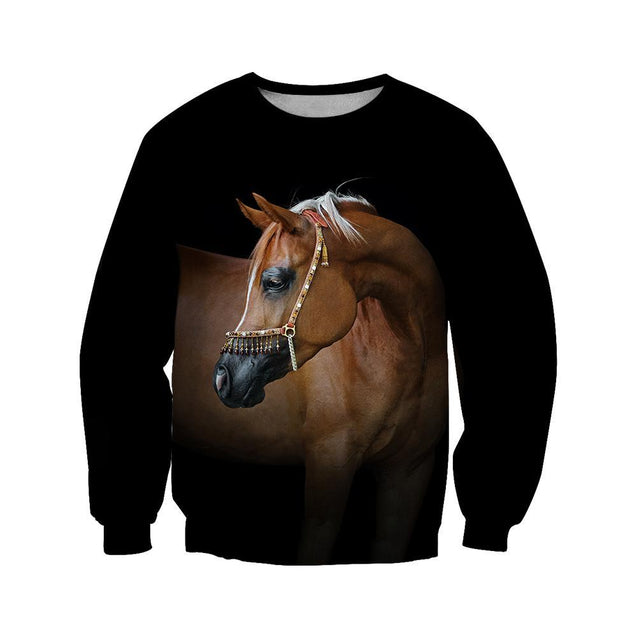 Beautiful Arabian Horse Shirt - Winter Set for Men and Women JJ061202-Apparel-NNK-Hoodie-S-Vibe Cosy™