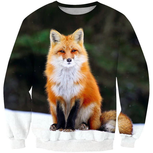 3D All Over Printed Fox Art Shirts and Shorts-Apparel-Phaethon-Sweatshirt-S-Vibe Cosy™