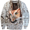 3D All Over Printed Camouflage Owls Art Shirts and Shorts-Apparel-Phaethon-Hoodie-S-Vibe Cosy™