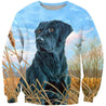 3D All Over Print Black Dog Shirts-Apparel-Phaethon-Sweatshirt-S-Vibe Cosy™