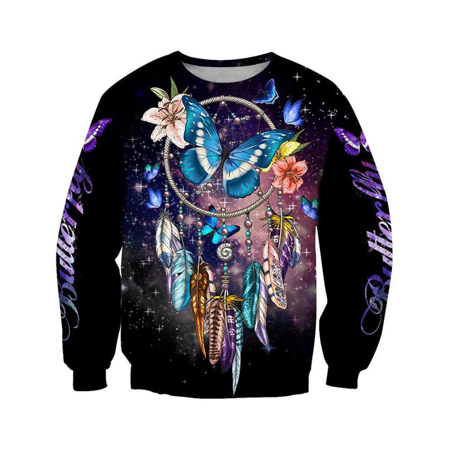 3D All Over Print Dreamcatcher Butterfly Art Hoodies NM-Apparel-NM-Sweat Shirt-S-Vibe Cosy™