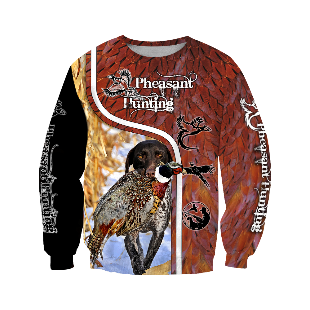 Pheasant Hunting 3D All Over Printed Shirts For Men And Women JJ100102-Apparel-MP-Sweatshirts-S-Vibe Cosy™
