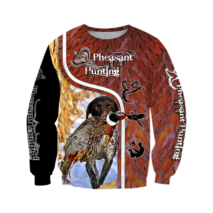 Pheasant Hunting 3D All Over Printed Shirts For Men And Women JJ100102-Apparel-MP-Sweatshirts-S-Vibe Cosy™