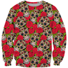 All Over Print Roses And Skulls-Apparel-Phaethon-Sweatshirt-S-Vibe Cosy™