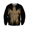 New Zealand Maori Hoodie, Wairua Tattoo Turtle Pullover Hoodie - Gold JJ150101 PL-Apparel-PL8386-Sweatshirt-S-Vibe Cosy™