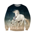 3D Beautiful White Horse Shirt - Winter Set for Men and Women JJ051206-Apparel-NNK-Sweat Shirt-S-Vibe Cosy™