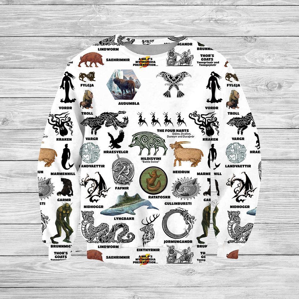 3D All Over Printed Norse Mythology Shirts-Apparel-HP Arts-Sweatshirt-S-Vibe Cosy™