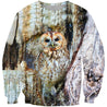 3D All Over Print Owl Shirts-Apparel-Phaethon-Sweatshirt-S-Vibe Cosy™