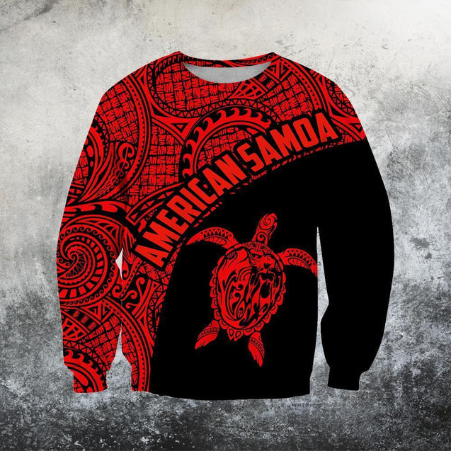 American Samoa Polynesian Hoodie - Red H9-Apparel-Phaethon-Sweat Shirt-S-Vibe Cosy™