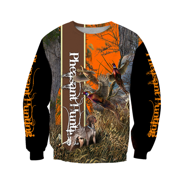 Pheasant Hunting 3D All Over Printed Shirts For Men And Women JJ100103-Apparel-MP-Sweatshirts-S-Vibe Cosy™