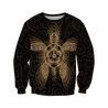 New Zealand Maori Hoodie, Wairua Tattoo Turtle Pullover Hoodie - Gold JJ150102 PL-Apparel-PL8386-Sweatshirt-S-Vibe Cosy™