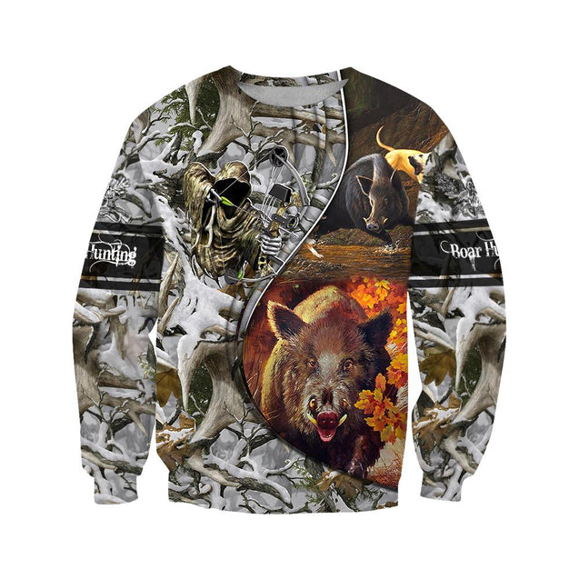 Boar hunting camo 3D all over printed shirts for men and women JJ271202 PL-Apparel-PL8386-sweatshirt-S-Vibe Cosy™