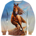 3D All Over Print Horse Run Shirts-Apparel-Phaethon-Sweatshirt-S-Vibe Cosy™