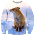 3D All Over Printed Fox Art Shirts and Shorts-Apparel-Phaethon-Sweatshirt-S-Vibe Cosy™