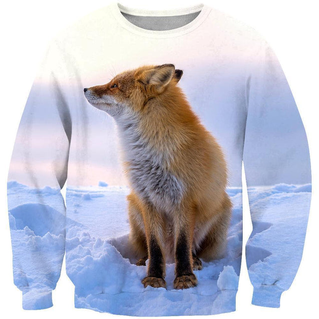 3D All Over Printed Fox Art Shirts and Shorts-Apparel-Phaethon-Sweatshirt-S-Vibe Cosy™