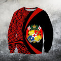 Tonga Coat Of Arm Polynesian Hoodie - Circle Style-Apparel-Phaethon-Sweat Shirt-S-Vibe Cosy™