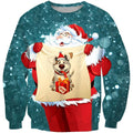 3D All Over Printed Santa Ugly Christmas Shirts and Shorts-Apparel-Phaethon-Sweatshirt-S-Vibe Cosy™