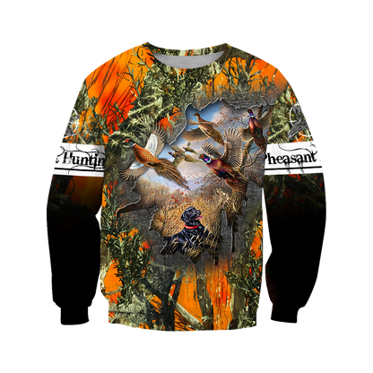 Pheasant Hunting 3D All Over Printed Shirts For Men And Women JJ170102-Apparel-MP-Sweatshirts-S-Vibe Cosy™