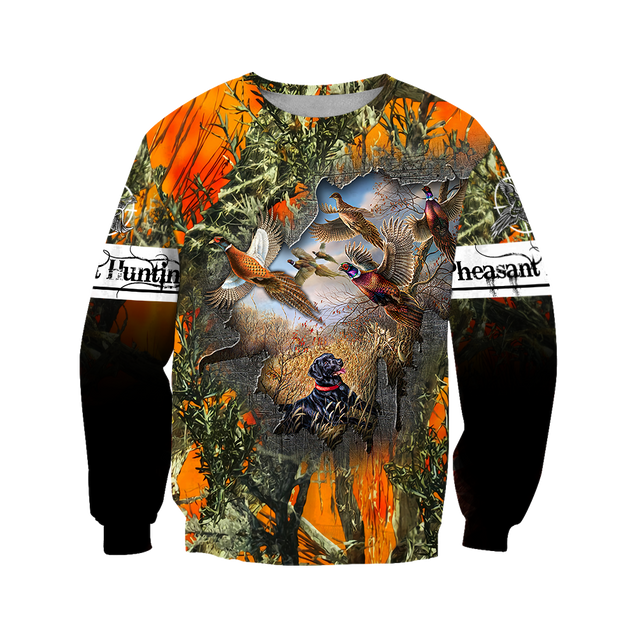 Pheasant Hunting 3D All Over Printed Shirts For Men And Women JJ170102-Apparel-MP-Sweatshirts-S-Vibe Cosy™