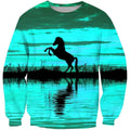 3D All Over Print Silhouette Hourse Shirts 1-Apparel-Phaethon-Sweatshirt-S-Vibe Cosy™