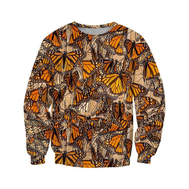 3D All Over Print Butterflies Hoodie-Apparel-Khanh Arts-Sweat Shirt-S-Vibe Cosy™