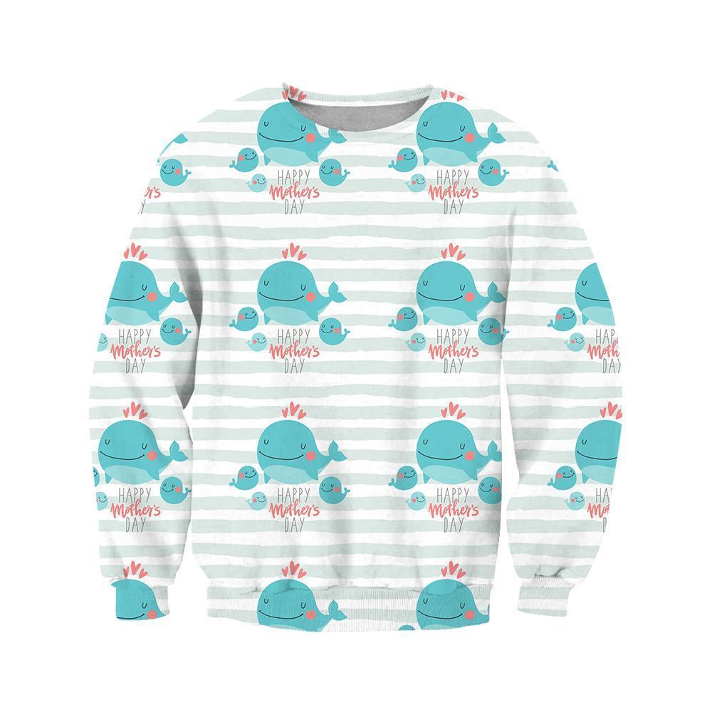 3D All Over Best Mom Dolphin Hoodie-Apparel-Khanh Arts-Sweat Shirt-S-Vibe Cosy™