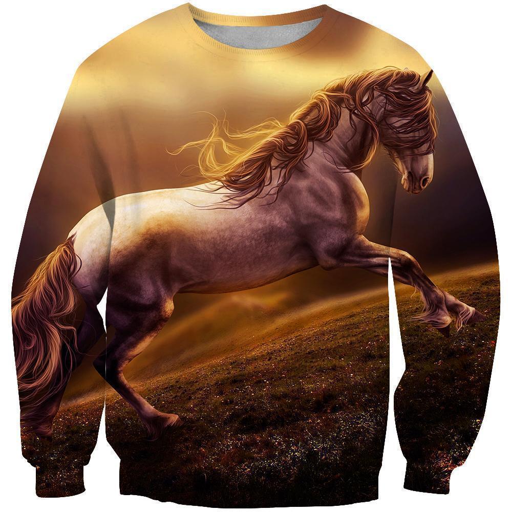 3D All Over Print Animals Horse Hoodie-Apparel-Phaethon-Hoodie-S-Vibe Cosy™