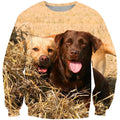 3D All Over Print Dog Labrador Shirts-Apparel-Phaethon-Sweatshirt-S-Vibe Cosy™